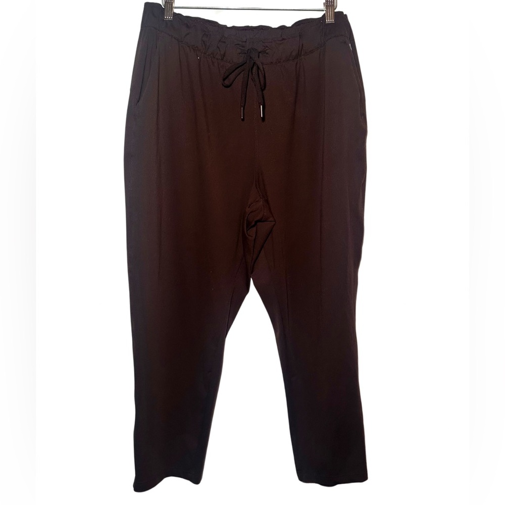 Apana Brown Women’s Ruched Jogger Yoga Pants Size 2X EUC